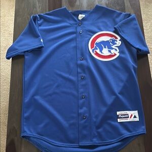 Majestic Blue Chicago Cubs Jersey